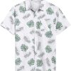 Men's Hawaiian Shirt Short Sleeve Casual Button Down Tropical Summer Beach Aloha Shirts