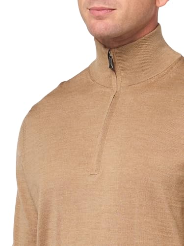 Men's Merino Wool Half-Zip Long Sleeve Sweater