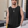 41hB1R54smL.jpg COOFANDY Mens Casual Tank Tops Moisture Wicking Muscle Sleeveless Shirts Soft Bamboo Viscose Tank Shirt 2 Pack