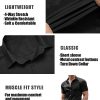 41juvb1Mn6L.jpg Men's Muscle Fit Dress Shirts Wrinkle-Free Short Sleeve Casual Button Down Shirt