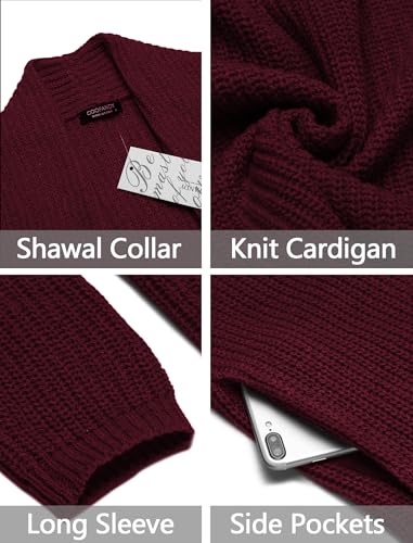 Mens Shawl Collar Long Cardigan Knit Ruffle Fashion Sweater Drape Cape