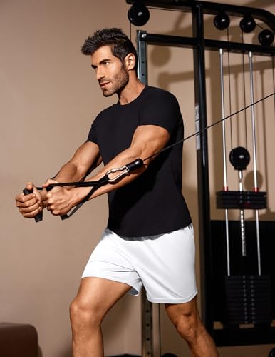 Men's Gym Shorts 3 Pack Mesh Athletic Workout Shorts Lightweight Quick Dry Drawstring Shorts with Pockets