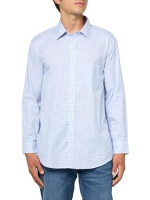 Men's Explorer Collection Non-Iron Twill Ainsley Collar Long Sleeve Dress Shirt