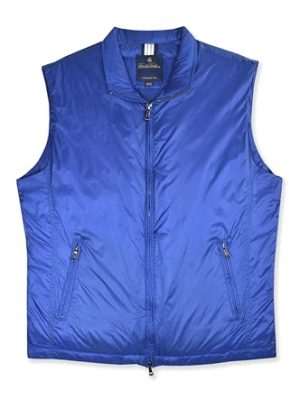Mens Ultra Lightweight Duck Down Quilted Nylon Vest,