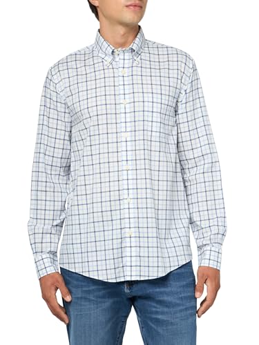 Men's Non-Iron Button Down Stretch Twill Long Sleeve Sport Shirt