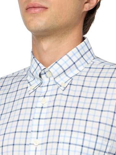 Men's Non-Iron Button Down Stretch Twill Long Sleeve Sport Shirt