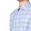 Men's Stretch Supima Cotton Non-Iron Herringbone English Collar Long Sleeve Dress Shirt