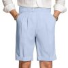 Mens Summer Seersucker Shorts Striped Slim Fit Flat Front Walk Short Pants Sear Sucker Suit Flat Front Shorts