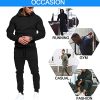 Men's Tracksuit 2 Piece Hoodie Sweatsuit Sets Casual Jogging Athletic Suits