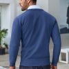 41tV7sa9ppL.jpg Men's Crew Neck Sweater Slim Fit Lightweight Sweatshirts Knitted Pullover for Casual Or Dressy Wear