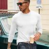 41ttJAD01fL.jpg COOFANDY Mens Long Sleeve Tee Shirts Stretch Crew Neck Thermal Shirts Casual T Shirts for Men