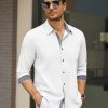 Men's Dress Shirt Wrinkle Free Regular Fit Stretch Long Sleeve Button Down Shirts