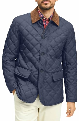 Men's Diamond Quilted Walking Coat
