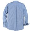 ® Chambray Shirt Men Long Sleeve Cotton Work Shirts with 2 Pockets Casual Button Down