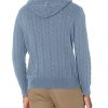 Men's Cotton Cable Knit Hoodie Sweater
