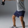 Men's 2 in 1 Running Shorts 2 Pack Athletic Shorts Quick Dry Gym Training Workout Shorts with Pockets