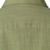 Men's Fitted Cotton Like Linen Casual Short Sleeve Button Up Shirts Lightweight Beach Tops with Pocket