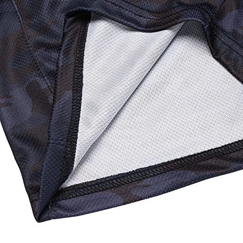 Men's Gym Workout Shorts Lightweight Running Bodybuilding with Pockets Black