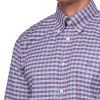 Stretch Cotton Non-Iron Oxford Polo Button Down Collar, Navy Ground Check Shirt, Navygroundchk