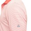 Men's Performance Stretch Short Sleeve Mini Stripe Golf Polo Shirt