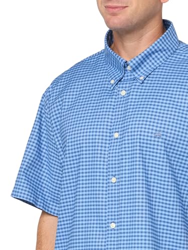Men's Non-Iron Button Down Stretch Oxford Short Sleeve Sport Shirt