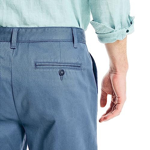 Men's Classic Fit Flat Front Stretch Solid Chino 8.5" Deck Shorts