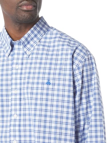 Men's Big & Tall Non-Iron Stretch Oxford Long Sleeve Check Sport Shirt