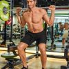 Men's Gym Workout Shorts 8 Inch Quick Dry Athletic Shorts Lightweight Drawstring Running Shorts