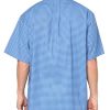 Men's Non-Iron Button Down Stretch Oxford Short Sleeve Sport Shirt