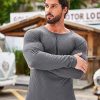 51WWxqLbz7L.jpg Men's 2 Pack Muscle T-Shirt Stretch Long Sleeve Gym Workout Bodybuilding Training Tee Shirts Casual Hipster Tops