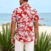 51YtSRELi2L.jpg Mens Hawaiian Shirt Short Sleeve Button Down Shirts Tropical Summer Beach Shirts Casual Floral Aloha Shirts