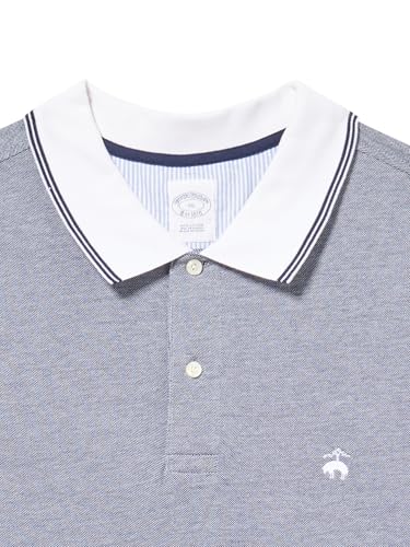 Men's Short Sleeve Cotton Pique Stretch Logo Polo Shirt