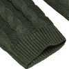 Men's Shawl Collar Pullover Sweater Slim Fit Casual Button Cable Knit Sweaters