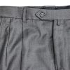 Solid Gray/Brown Full Canvas Suit with Golden Fleece Pants Size 41 Reg Waist 33"