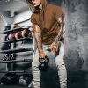 Men's Short Sleeve Hoodie Workout Gym Sweatshirt Muscle Fit Fashion Athletic Hoodies Pullover Cotton Hooded T-Shirts