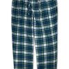 Mens Flannel Cotton Two Piece Pajama Shirt and Elast Pants Lounge Set,