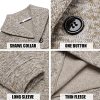 Men Dress Sweater Shawl Collar Sweatshirt Fashion Light Fleece Sweatshirt Dark Blue