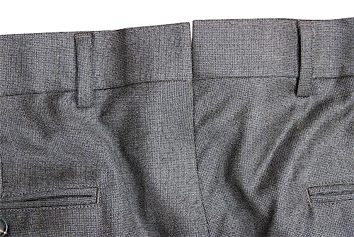 Solid Gray/Brown Full Canvas Suit with Golden Fleece Pants Size 41 Reg Waist 33"